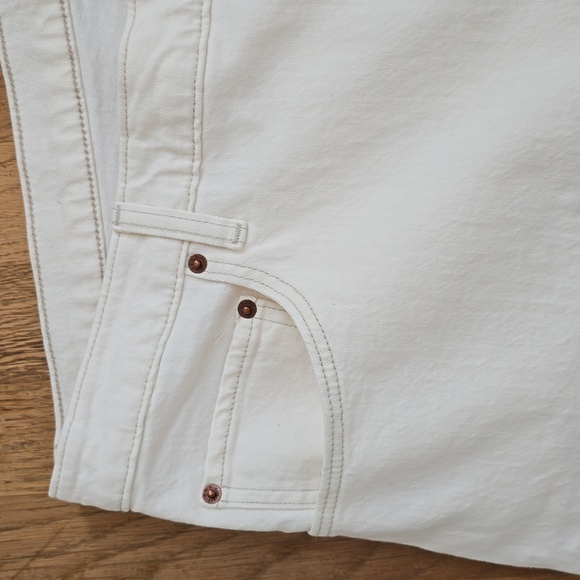 ABERCROMBIE & FITCH WOMEN'S PLUS IVORY WHITE "CURVE LOVE" PANTS SIZE 36/22 LONG - Picture 4 of 15